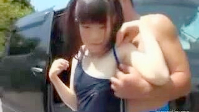 Public Field Fuck Fest - Young JAV girl gets pounded by older man