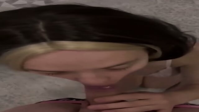 Cheating Teen Sucks And Swallows Cum