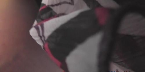 Skilled voyeur films upskirt clip with nice bubble butt