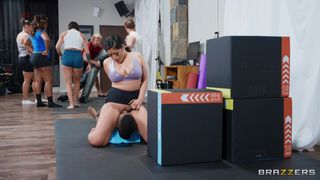 Princess Emily facesits and rides Ace Hardz's big and black cock