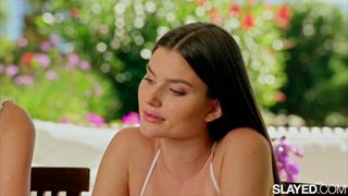 Evelin Elle and Stefany Kyler study together and end up fucking