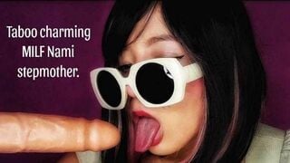 Taboo charming MILF Nami stepmother | Tabú de la encantadora madrastra MILF Nami.