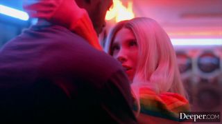 Blonde Kenzie Reeves gets fucked by a monster black cock