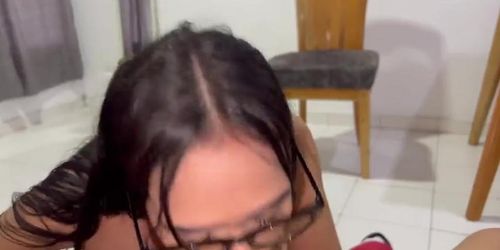 I catch my little stepsis wearing my clothes, strip her down and pound her hard until I fill her pussy with cum