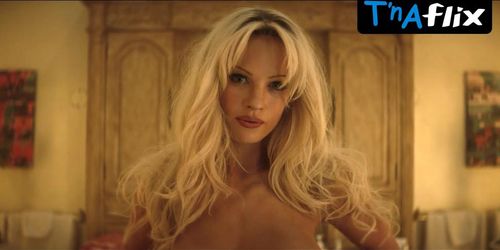 Lily James Breasts,  Prosthetic Scene  in Pam AND Tommy